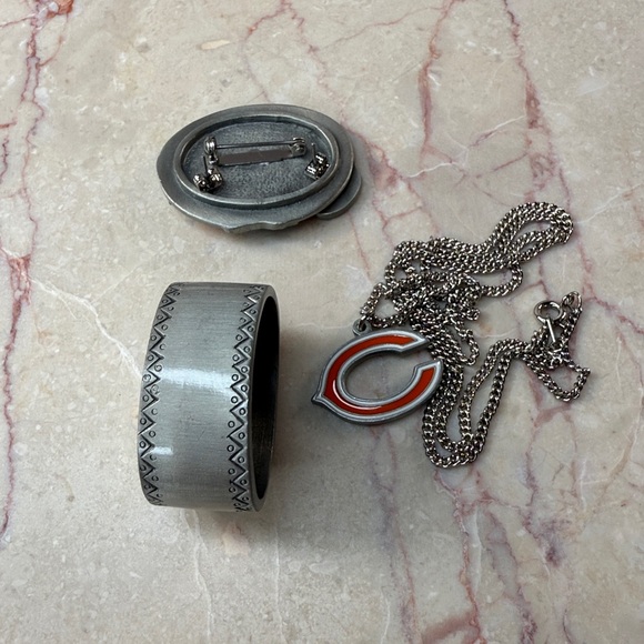 NFL Chicago Bears Silver and Orange Trinket Collectors Box - Picture 12 of 16